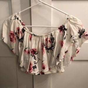 Off the shoulder Kendall & Kylie crop